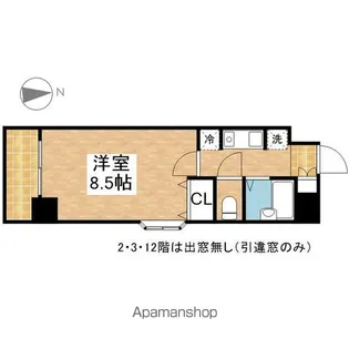 ウェステリア西大須【5階】の間取り