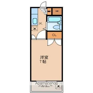 パールハイツ立川【3階】の間取り