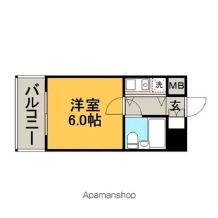 朝日プラザ博多Ⅲ【7階】の間取り