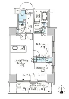 パークアクシス池袋【14階】の間取り