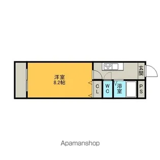 サンフィット・コンフォース【2階】の間取り