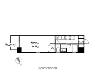 セレニティー名駅【11階】の間取り