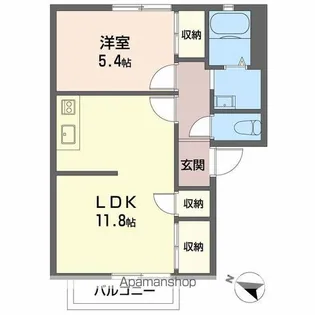 ヴィラージュときわ【2階】の間取り