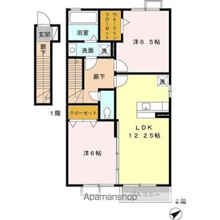 スカイフィールド【2階】の間取り