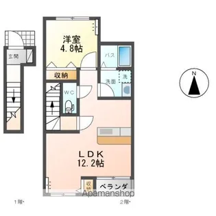 ディアコート・M【2階】の間取り