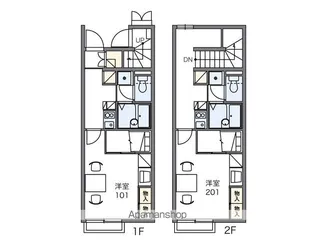 レオパレスアーバンヒルズSUE【210号室】の間取り