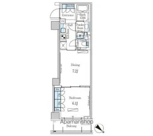 パークアクシス表参道レジデンス【2階】の間取り