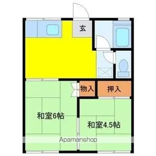 藤アパート【101号室】の間取り