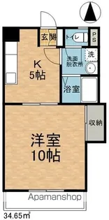 カイセー三芳【106号室】の間取り