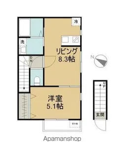 サクラコート【202号室】の間取り