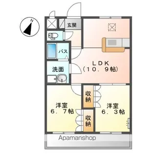 ノーブル【1階】の間取り