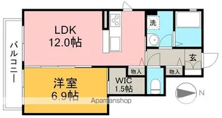シャーメゾンかすみ A棟【1階】の間取り