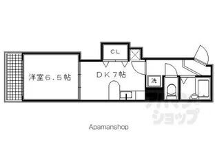 アブレスト今出川【704号室】の間取り
