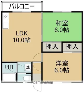田辺マンション【203号室】の間取り