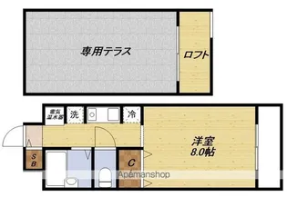 ミールズ江坂【9階】の間取り