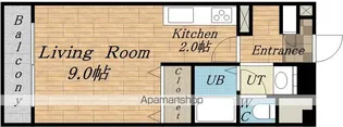 サテラ北34条【403号室】の間取り