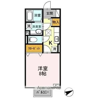 セジュール モナリエ AB【1階】の間取り
