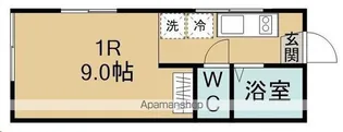 ピースフル木町【101号室】の間取り