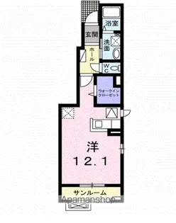 ミ カーサ 弐番館【1階】の間取り