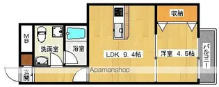 マリポサ【1-A号室】の間取り