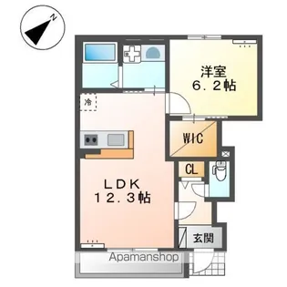 ブルーノ【1階】の間取り