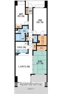 リーベスト西千葉【6階】の間取り