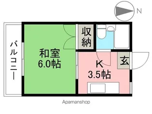 桜井コーポ【2階】の間取り