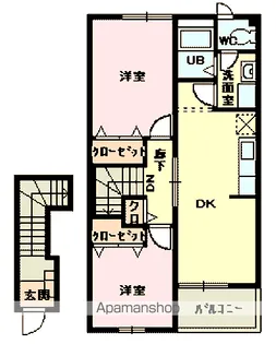 MIYUKIコーポ【2階】の間取り