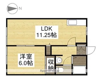 えとあシティA棟【203号室】の間取り