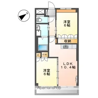 プランドール【3階】の間取り