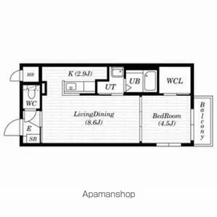 PRINCIPAL南郷(プリンシパルナンゴウ)【403号室号室】の間取り