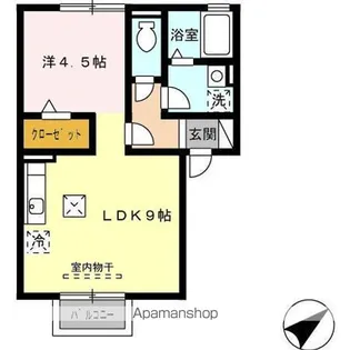 メゾン・グレイス B棟【103号室】の間取り