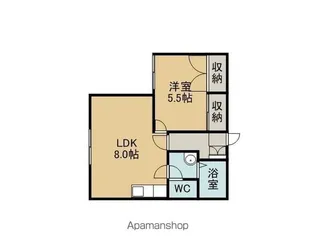 ラ・セゾン【C号室】の間取り