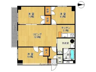 CENTER CITY⑥【2階】の間取り