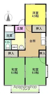 エトワールグリーン【2階】の間取り
