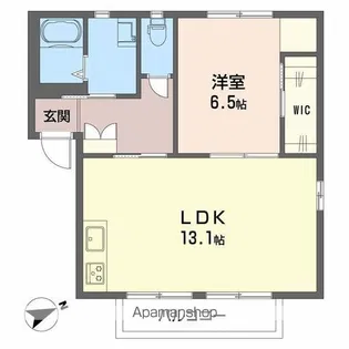フレグランス中野【2階】の間取り