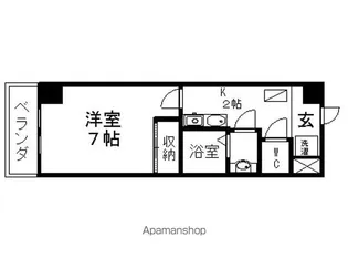 ベルシャンブール本宿【4階】の間取り