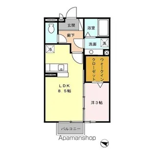 福島県郡山市八山田1丁目【アパート】の間取り