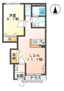 レガーロ三木【1階】の間取り