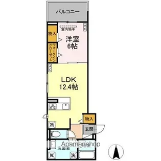 AVGI新瑞橋【302号室】の間取り