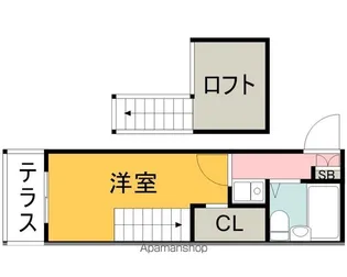 リバーサイド楽々園【101号室】の間取り