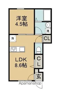 ベルグレイヴィア新居浜駅前Ⅱ【1階】の間取り