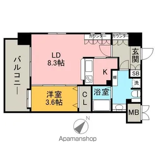 サヴォイブロードストリート【7階】の間取り