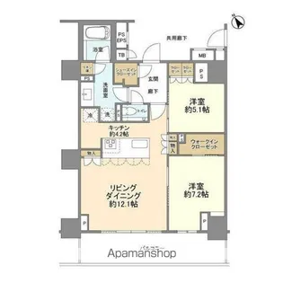 ブランズ白金台五丁目【3階】の間取り