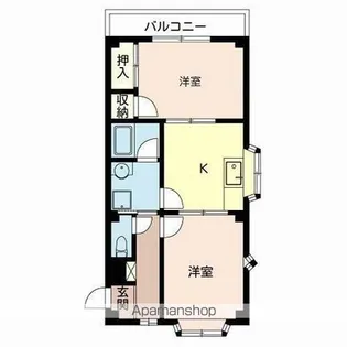 コーポラスモズ【2階】の間取り