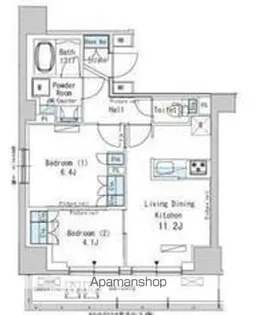 パークアクシス西巣鴨【7階】の間取り