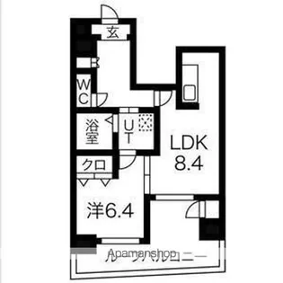 ES−GRANDE MINAMIMORIMACHI【7階】の間取り