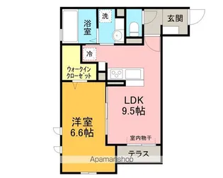 サンレスト A【1階】の間取り