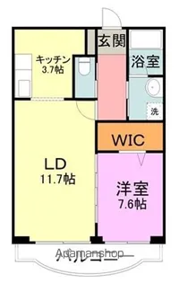 ラ・ファミーユ若杉【302号室】の間取り