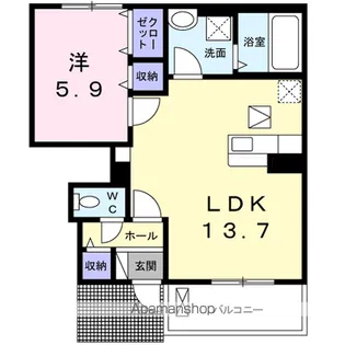 サンストーンⅢ【1階】の間取り